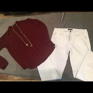 Merlot red tunic